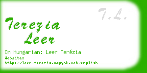 terezia leer business card